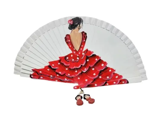 手描きの木製フラメンコ扇子 | FlamencoExport